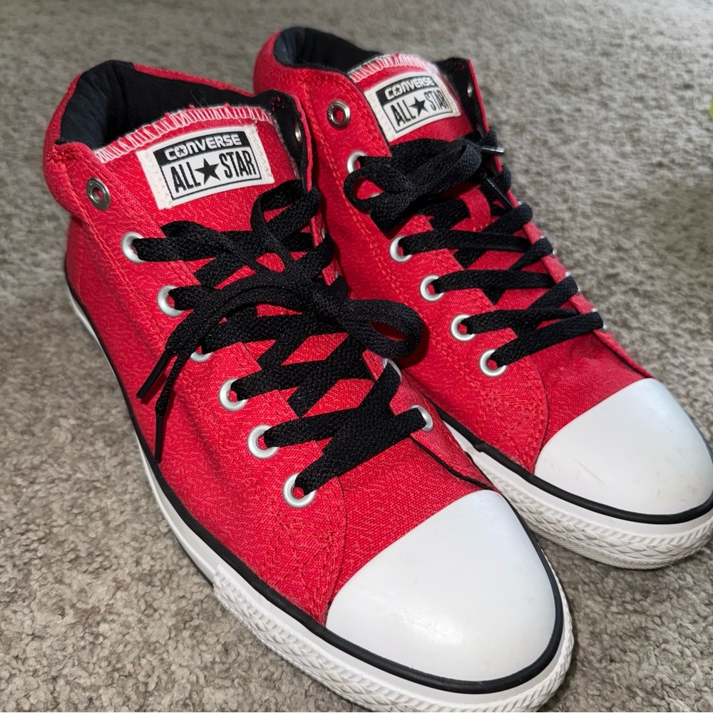 CONVERSE x SANTA CRUZ All Star Red Canvas Sneakers